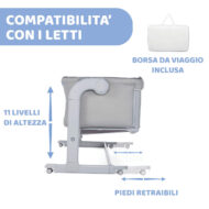 Culla Cosleeping Chicco Next2Me Magic Cool Grey - immagine 4